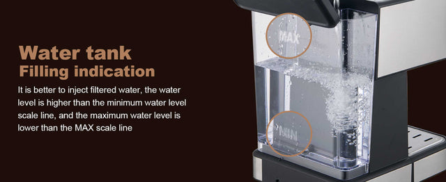Espresso Machine 20 Bar Pump Pressure Cappuccino latte Maker Coffee Machine with ESE POD filter&Milk Frother Steam Wand&thermometer, 1.5L Water Tank, Stainless steel Espresso Complimentary ESE Filter