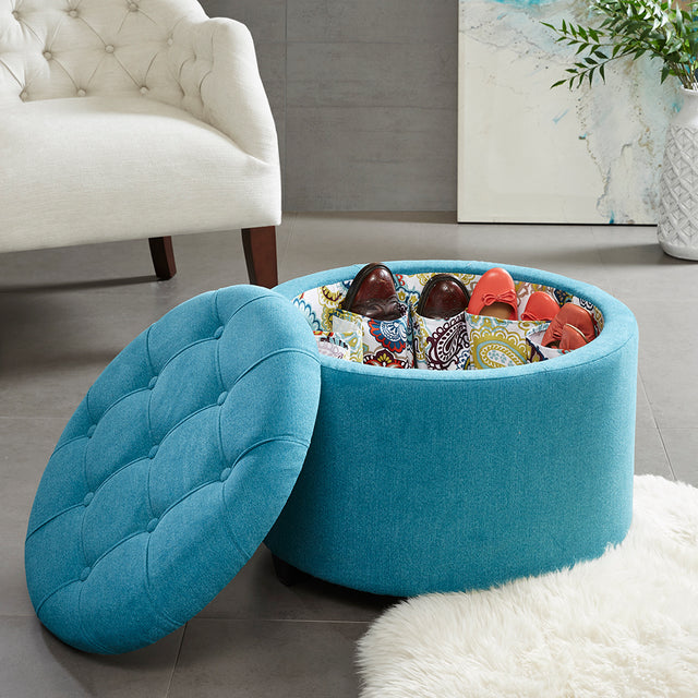 Sasha Round Storage Ottoman