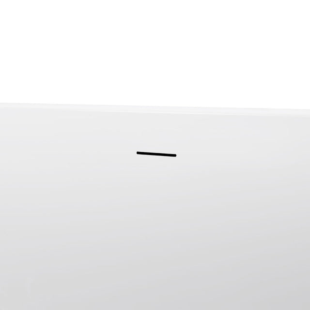 67" 100% Acrylic Freestanding Bathtub,Contemporary Soaking Tub,white Bathtub
