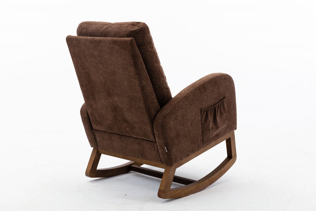 COOLMORE living room Comfortable rocking chair living room chair Coffee