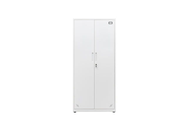 High Storage Cabinet with 2 Doors and 4 Partitions to Separate 5 Storage Spaces, Home/ Office Design