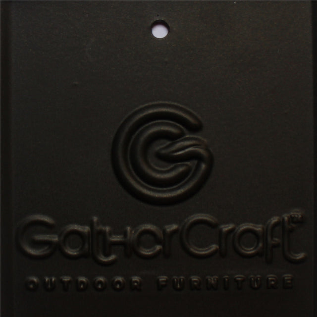 53" Round Aluminum Propane Gas Firepit Table, Chocolate Silk