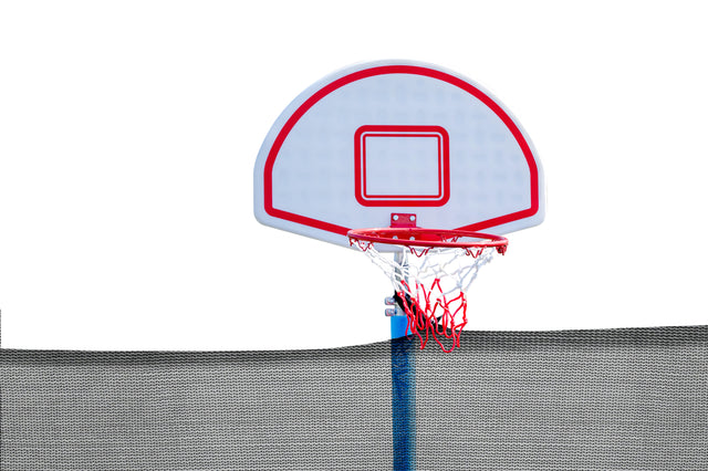 16ft Trampoline with Enclosure, New Upgraded Kids Outdoor Trampoline with Basketball Hoop and Ladder, Heavy-Duty Round Trampoline.