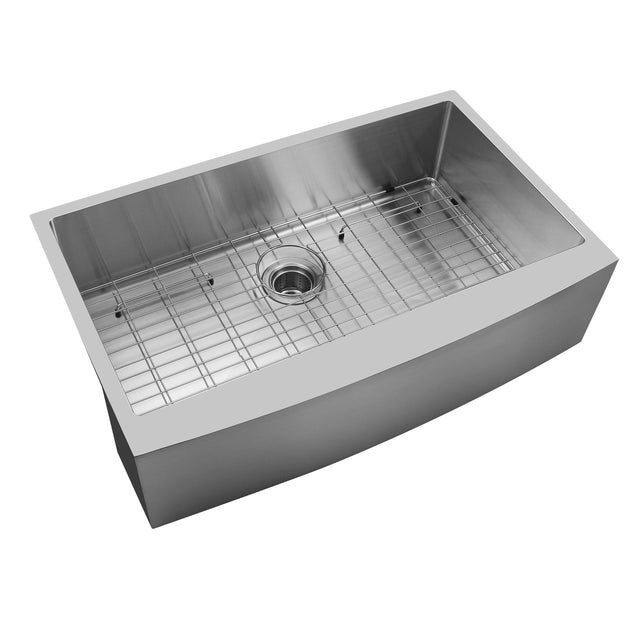 33-inch Farmhouse Kitchen Sink,Single Bowl Stainless Steel 18 Gauge