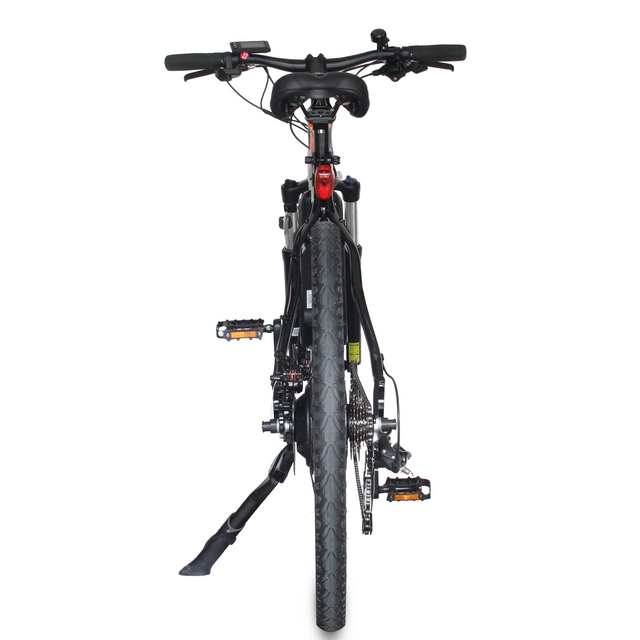 26\'\' Mountain Electric Bike for Adults Aluminum Alloy Frame 350W Motor 48V 12.8AH Removable Battery Shimano 7 Speed Suspension Fork for Various Road Conditions