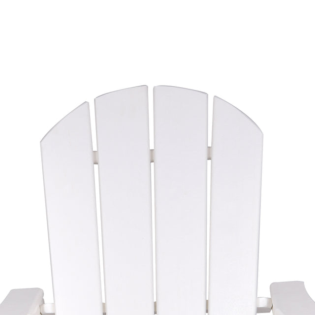 HDPE Adirondack Chair Sunlight Resistant no-Fading Snowstorm Resistant Outdoor Chair Patio Adirondack Chairs Ergonomic Comfort Widely Used for Fire Pits Decks Gardens,Campfire Chairs - White