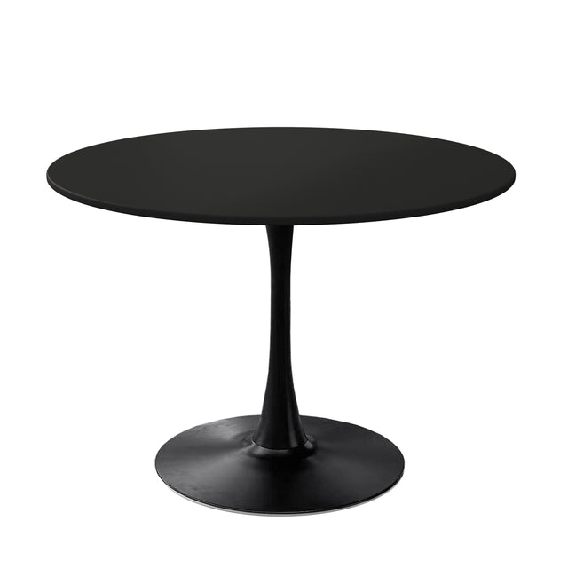 42.12"Modern Round Dining Table with Round MDF Table Top,Metal Base Dining Table, End Table Leisure Coffee Table