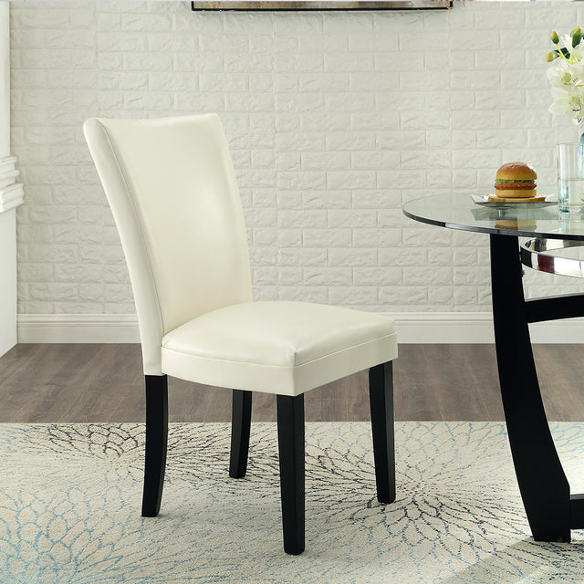 Dining chair (white breathing leather)