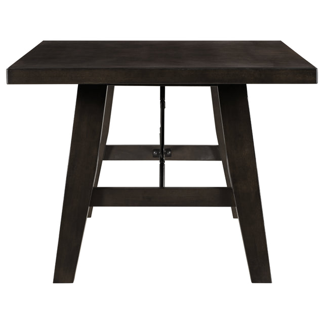 TREXM Industrial Style 72" Wooden Rectangular Table with Chain Bracket (Espresso)