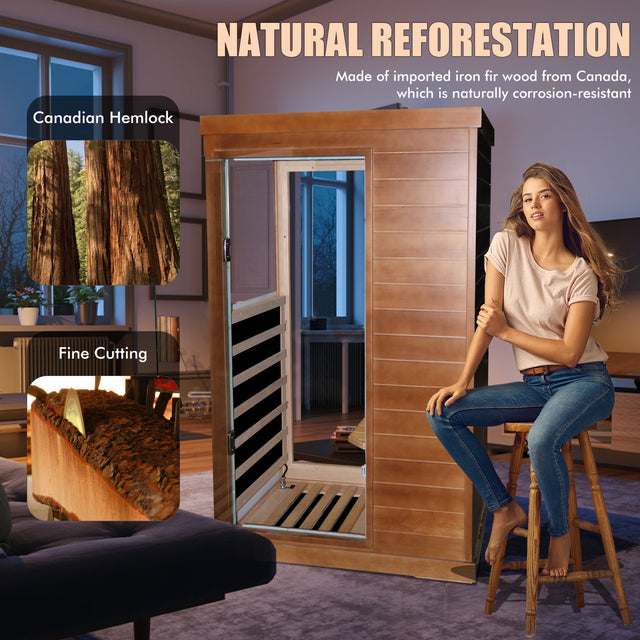 infrared sauna room single room