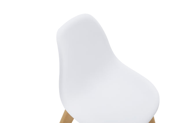 BB chair ,wood leg; Modern Kids Chair (Set of 2) WHITE, 2 pcs per set