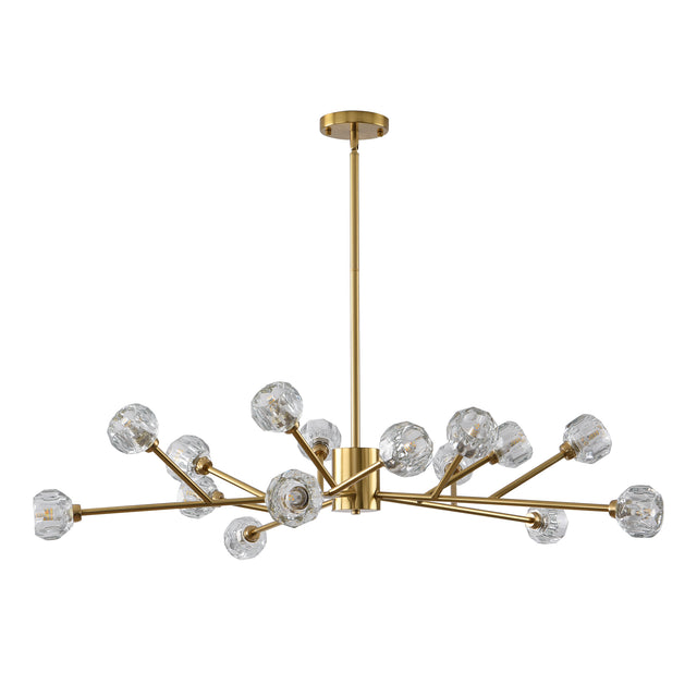 Modern American chandelier golden iron -15 bulb