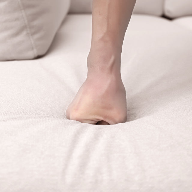 Ustyle Modern Large U-Shape Sectional Sofa, Double Extra Wide Chaise Lounge Couch, Beige