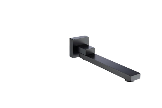 Waterfall Wall Mounted Bathtub Faucet with Hand Shower Swivel Tub Filler Faucet Single Handle Solid Brass