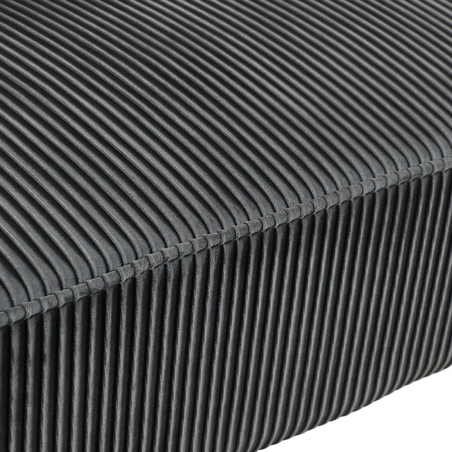 56" Width Modern Upholstered Pleated Velvet Loveseat Comfy 2 Seater Small Sofa Couch with Gold Metal Legs 2pcs Throw Pillows for Living Room,Small Spaces,Apartment, Bedroom,Office,Grey