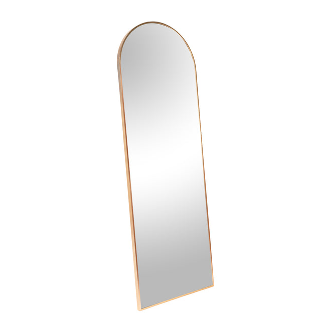 Gold 65 x 22 In Arch Stand full-length mirror