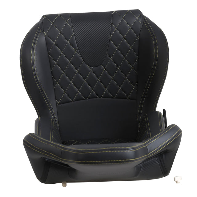 2-Piece Ergonomic Racing Seats with Adjustable Double Slides,PVC Racing Simulator Game Seats,Black