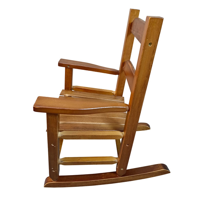 Children's rocking white chair- Indoor or Outdoor -Suitable for kids-Durable-populus wood-oak