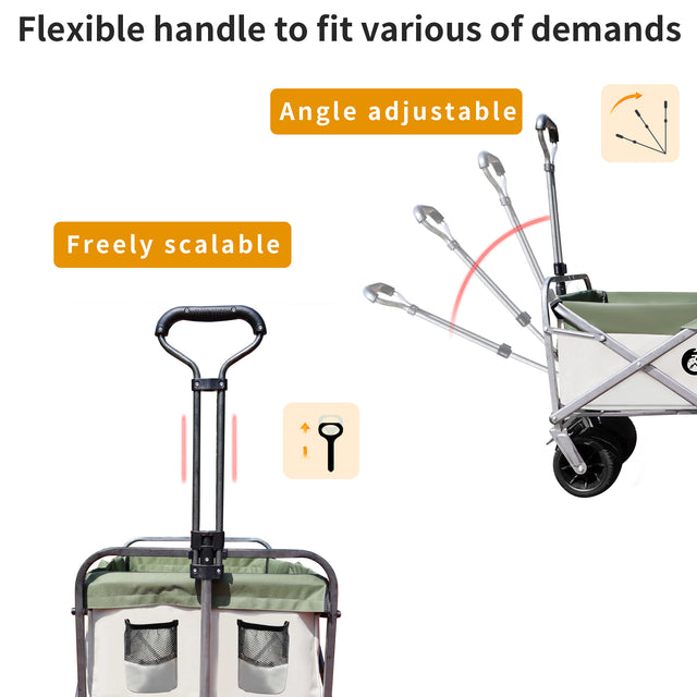 Outdoor Garden Park Utility kids wagon portable beach trolley cart camping foldable folding wagon