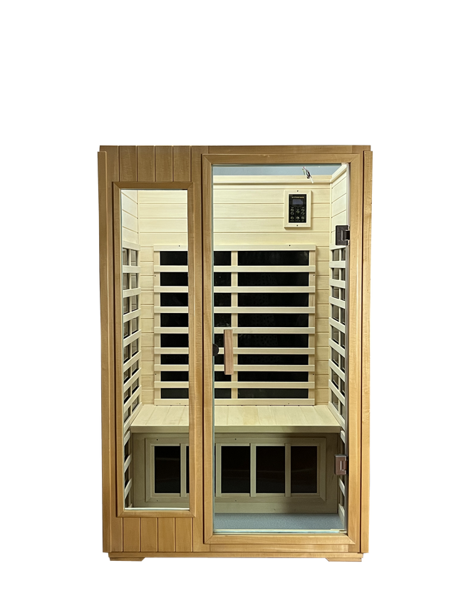 Two Person Outdoor Basswood Far Infrared Sauna Room