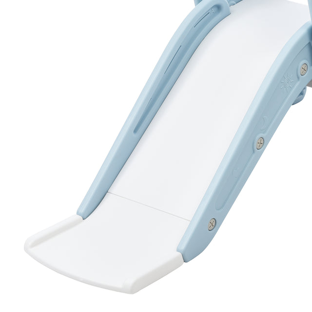 Toddler Slide and Swing Set 3 in 1, Kids Playground Climber Swing Playset with Basketball Hoops Freestanding Combination Indoor & Outdoor