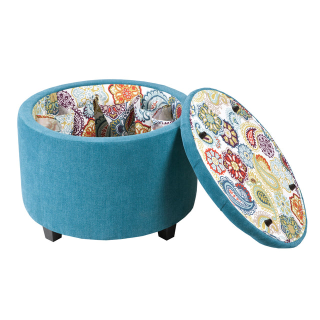 Sasha Round Storage Ottoman