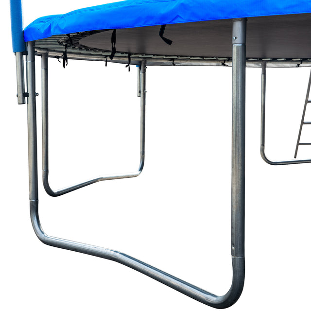 16FT TRAMPOLINE(BLUE) WITH BOARD,METAL