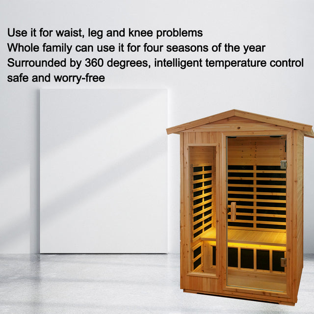 Outdoor far infrared sauna room (Two person )
