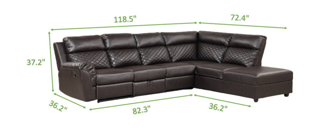 Charlotte Sectional Brown