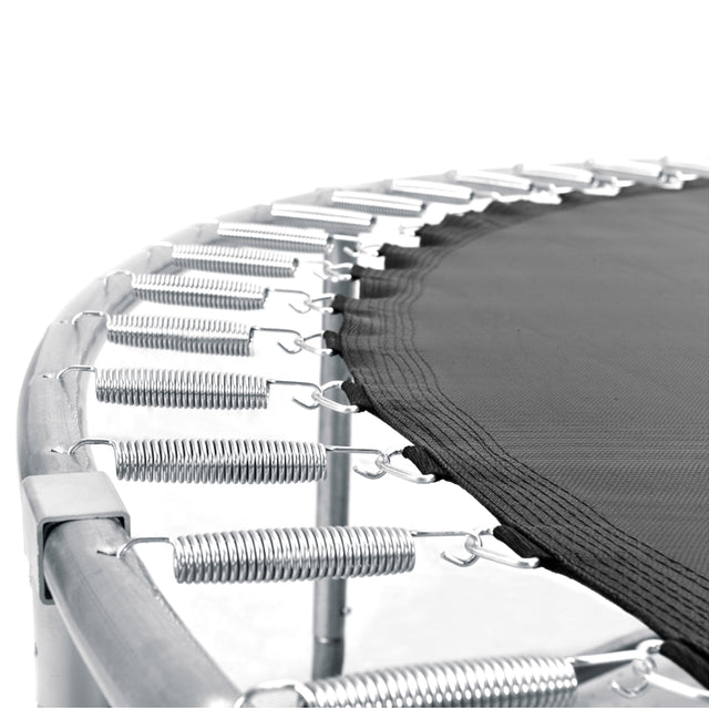 12FT Round Trampoline with Safety Enclosure Net & Ladder, Spring Cover Padding,