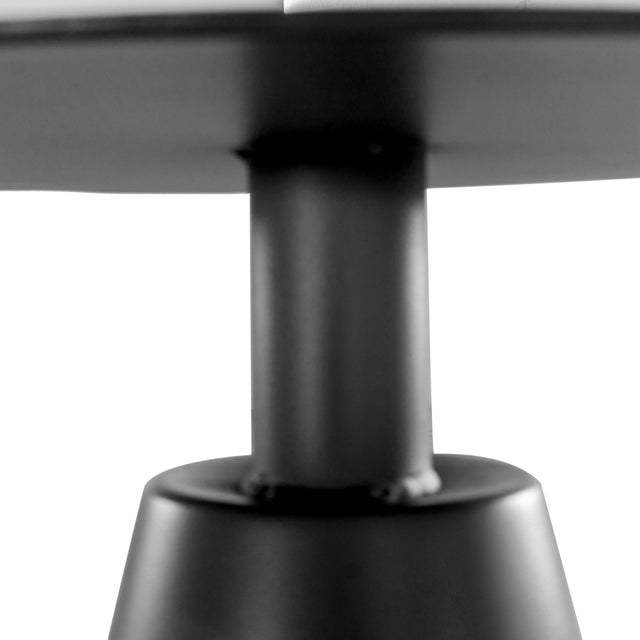 Outdoor Aluminum Round Side Table, Black