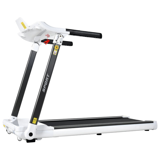 Portable Compact Treadmill;Electric Motorized 3.5HP;14KM/H;Medium Running Machine Motorised Gym 330lbs;Foldable for Home Gym Fitness Workout Jogging Walking;Bluetooth Speaker APP FITIME