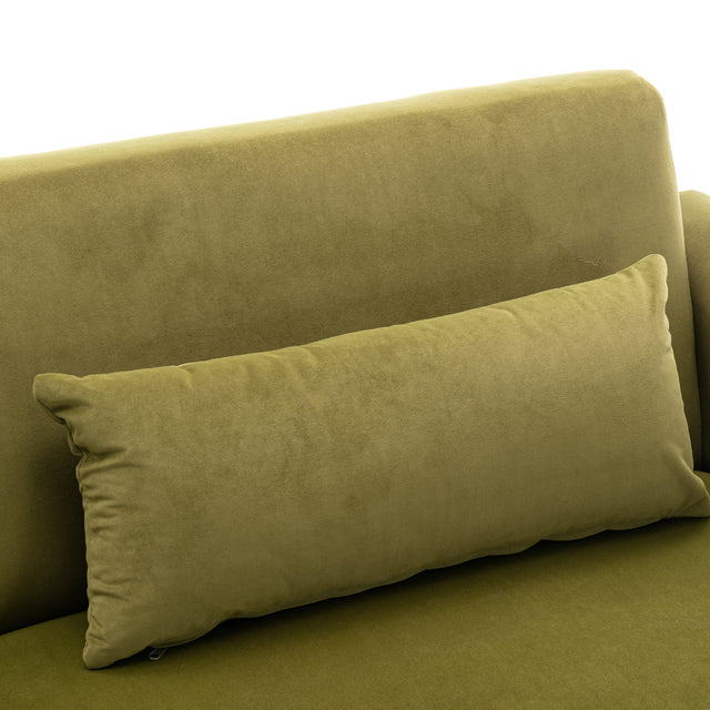 COOLMORE  Velvet  Sofa , Accent sofa .loveseat sofa with Metal  feet