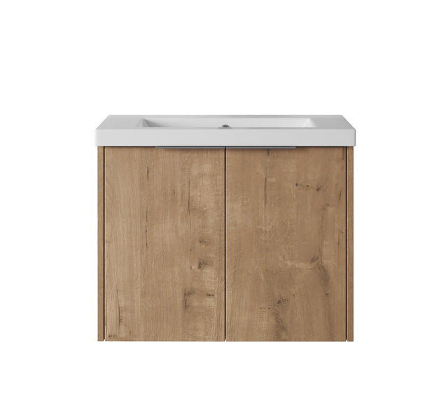 Bathroom Cabinet With Sink,Soft Close Doors,Float Mounting Design,24 Inch For Small Bathroom,24x18-00624 IMO(KD-Packing)