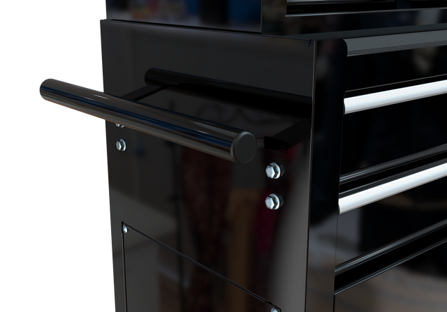 High Capacity Rolling Tool Chest with Wheels and Drawers, 8-Drawer Tool Storage Cabinet--BLACK