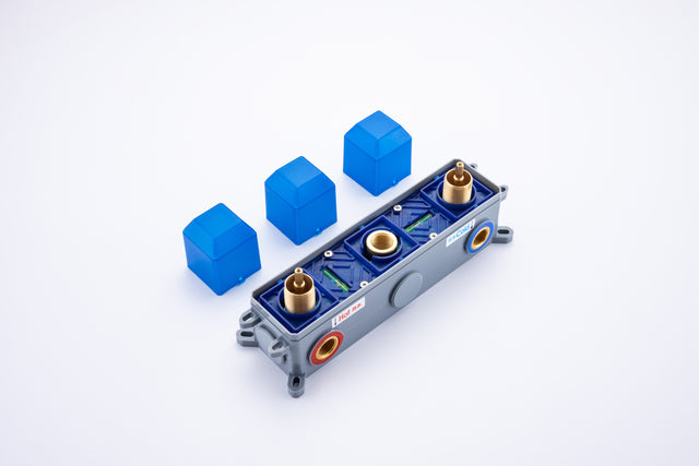 Wall Mounted Bathroom Sink Faucet with Double Lever Handles Vessel Lavatory Basin Mixer Tap,Rough-in Valve