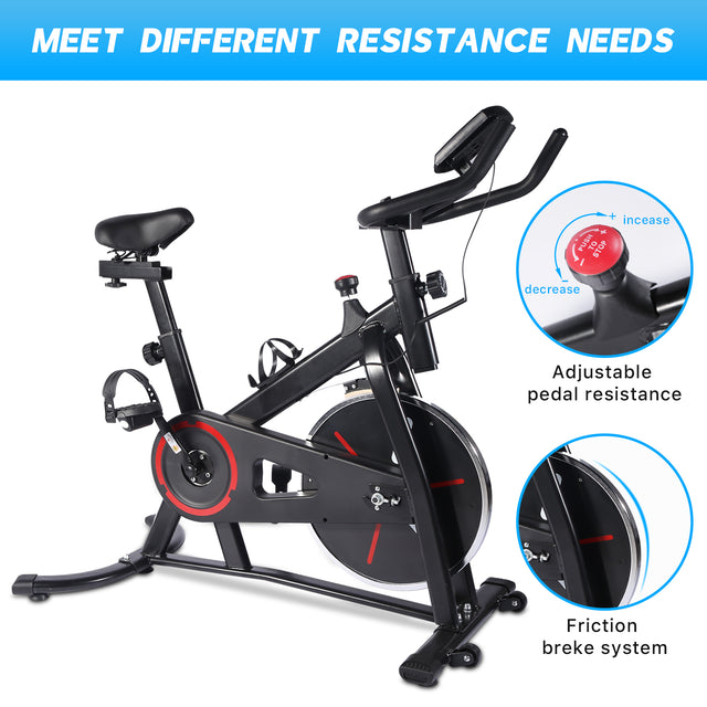 YSSOA Exercise Bike Indoor Cycling Training Stationary Exercise Equipment for Home Cardio Workout Cycle Bike Training