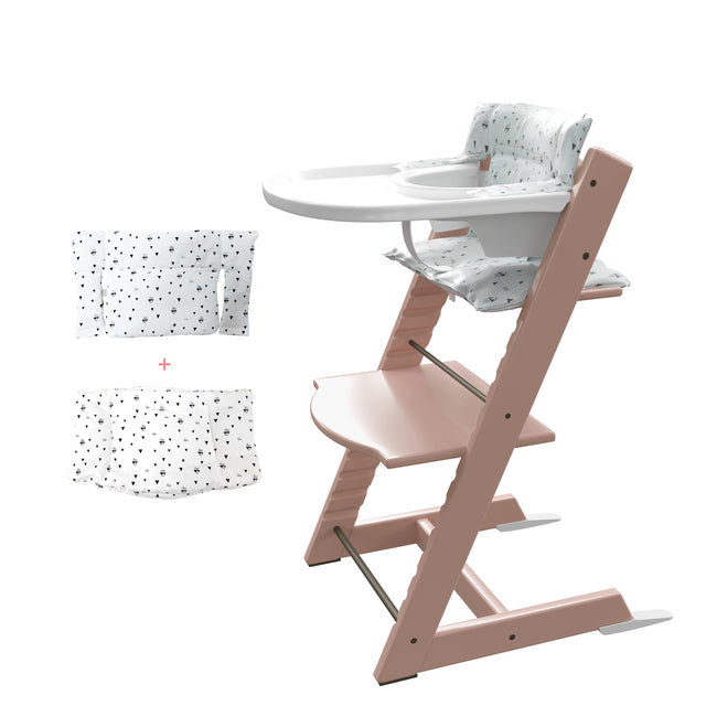 Adjustable solid wood beech baby dining chair detachable baby dinner plate baby multi-functional solid wood learning bench