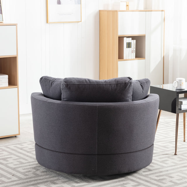 Modern Akili swivel accent chair barrel chair for hotel living room Modern leisure chair