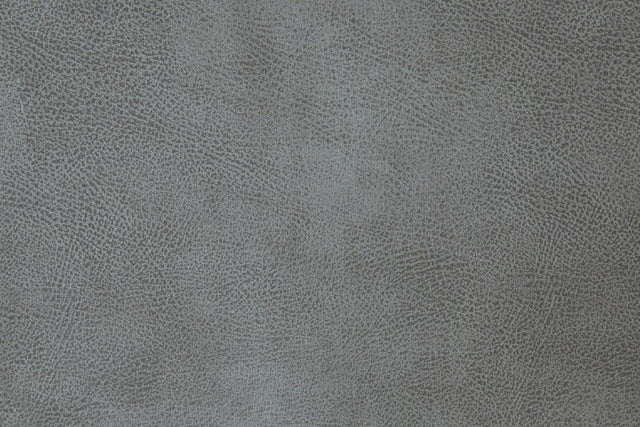 Living Room XL- Cocktail Ottoman Slate Grey Leatherette Accent Studding Trim Wooden Legs