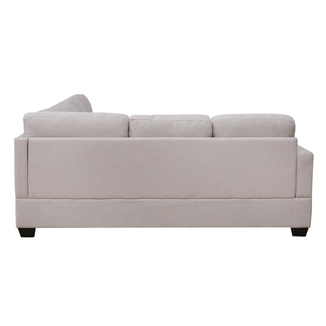Ustyle Modern Large Upholstered  U-Shape Sectional Sofa, Extra Wide Chaise Lounge Couch,  Beige