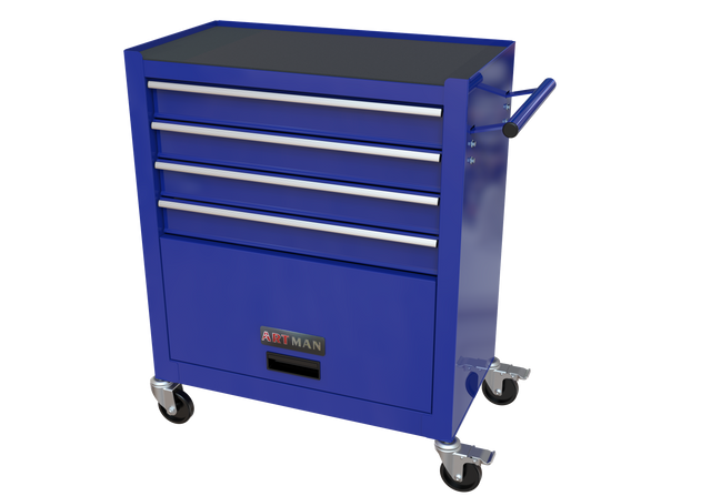 4 DRAWERS BLUE TOOL CABINET WITH TOOL SETS