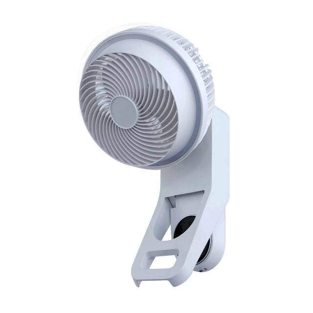 Simple Deluxe 7 inch Wall Mount Fan, 3 Speeds & 3 Modes, 15 Hours Timer, 60° Oscillating Circulating Fan, with Remote Control, Air Circulation Fan for Indoor Use, White