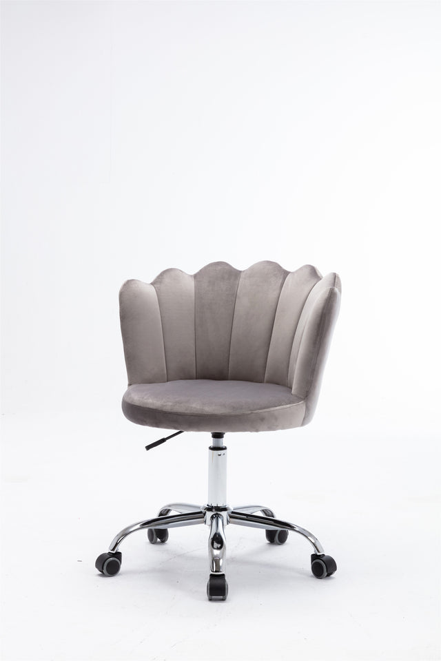 COOLMORE Swivel Shell Chair for Living Room/Bed Room, Modern Leisure office Chair Gray