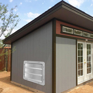 iPower 14 Inch Shutter Exhaust Fan Aluminum,High Speed 1650RPM, 1000 CFM, 1-Pack, Silver