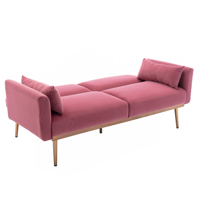 COOLMORE  Velvet  Sofa , Accent sofa .loveseat sofa with  metal  feet