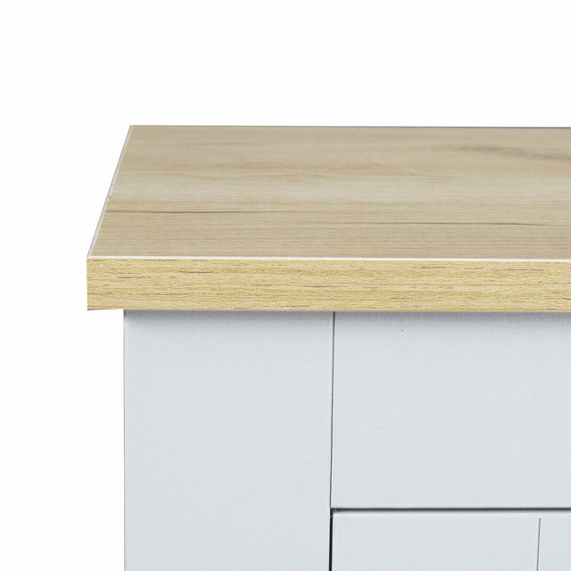 Kitchen Sideboard Cupboard , Light gray High Gloss Dining Room Buffet Storage Cabinet Hallway Living Room TV Stand Unit Display Cabinet with Drawer and 2 Doors