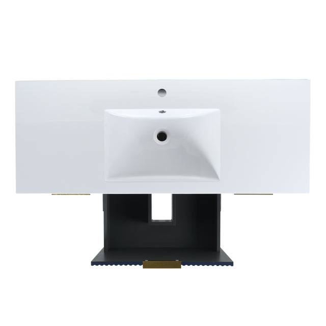 48 Inch Freestanding Bathroom Vanity With Resin Basin,48x18-BVA01148NB