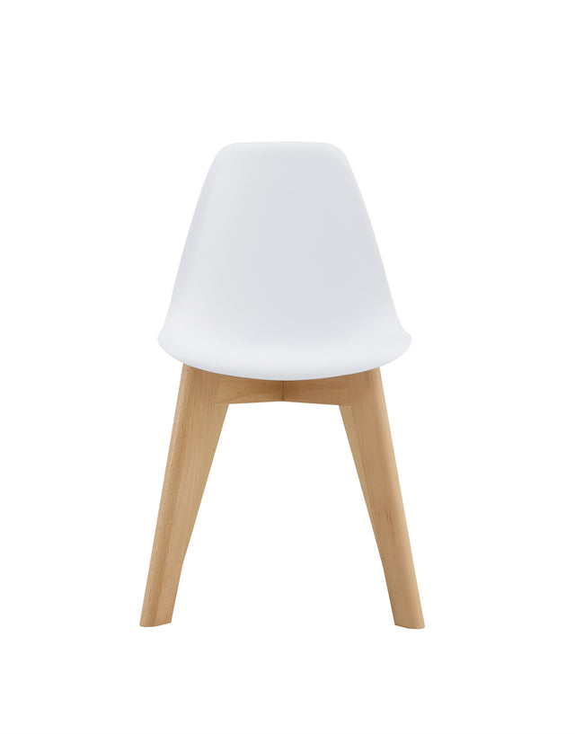 BB chair ,wood leg; Modern Kids Chair (Set of 2) WHITE, 2 pcs per set