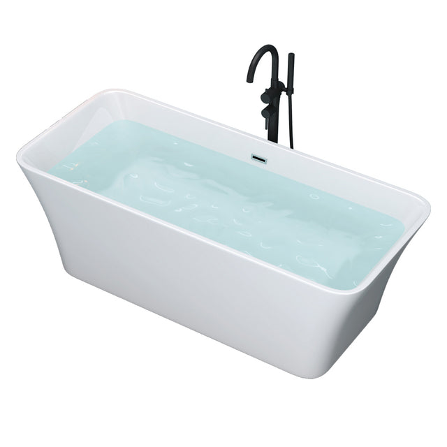 Acrylic Alcove Freestanding Soaking Bathtub-60‘’